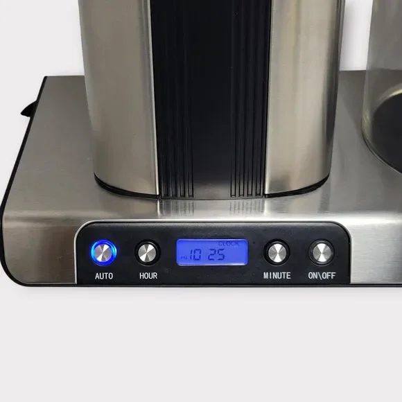 HOMOKUS Stainless Steel 12 Cup Programmable Drip Coffee Maker Machine with Timer